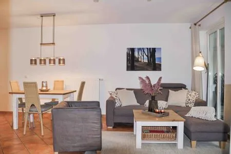 Wohnzimmer Ferienwohnung Poseidon Residenz Störtebecker