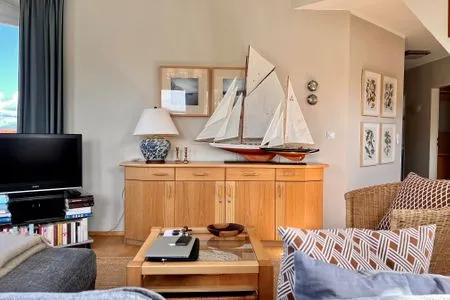 Wohnzimmer Turmsuite Kühlungsborn