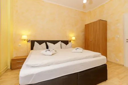 Schlafzimmer Villa Meier Ferienwohnung 2