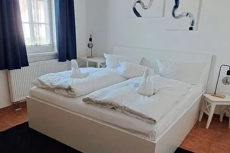 Schlafzimmer Ferienwohnung Landtraum - Urlaub mit Hund