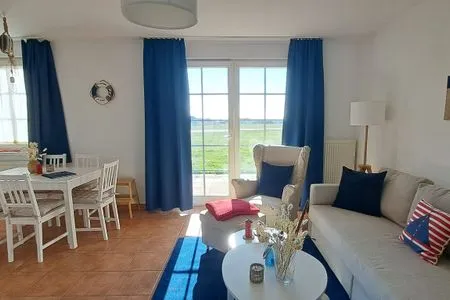 Wohnzimmer Ferienwohnung Landtraum - Urlaub mit Hund