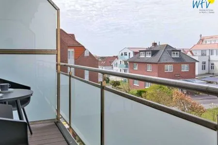 Balkon Haus Meeresluft Ferienwohnung Schwertmuschel