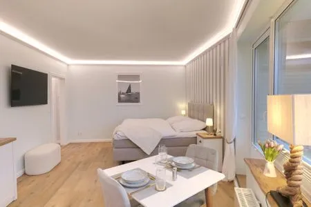 Wohnzimmer Ferienwohnung Samsö - Cozy mit besonderem Ambiente