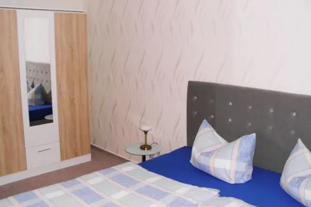 Schlafzimmer Ferienwohnung in Boddennähe