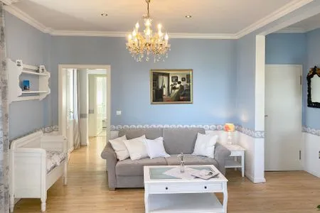 Wohnzimmer Villa Hansa App. B1 - Ferienwohnung mit atemberaubendem Blick auf die Ostsee