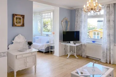 Wohnzimmer Villa Hansa App. B1 - Ferienwohnung mit atemberaubendem Blick auf die Ostsee