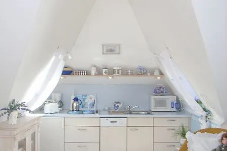 Küche / Küchenzeile Haus Anholt App. 39 - großzügige Studiowohnung in der Strandallee mit Teilmeerblick