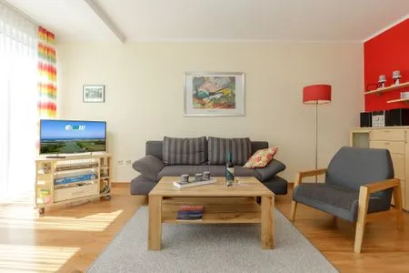 Wohnzimmer Ferienwohnung Lust auf Urlaub