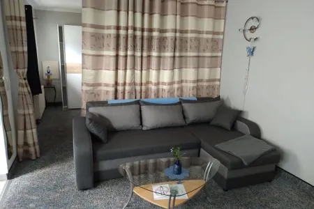 Wohnzimmer Ferienwohnung Montag - in der historischen Altstadt