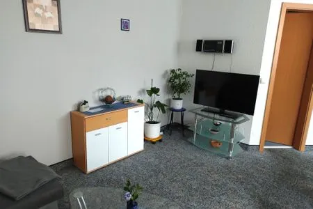 Wohnzimmer Ferienwohnung Montag - in der historischen Altstadt