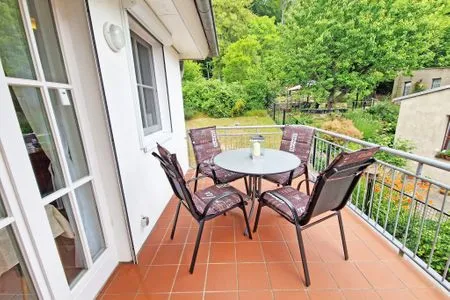 Balkon Ferienwohnung Treibholz - direkt am Nationalpark Jasmund