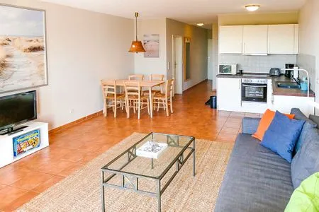 Wohnzimmer Ferienwohnung Max - Urlaub in ruhiger Lage mit Hund