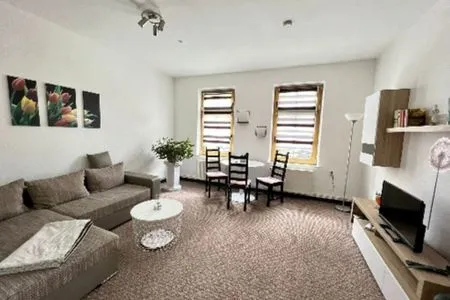 Wohnzimmer Ferienwohnung 2 Otto - in der Stadtmitte von Sassnitz