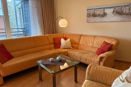 Wohnzimmer Strandresidenz Rosengarten, Hohenzollernstr. 30, App. 110