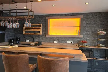 Wohnzimmer Ferienhaus Strandschnecke