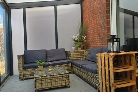 Terrasse Ferienhaus Strandschnecke