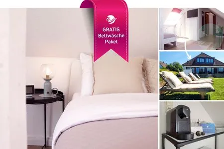 Ferienwohnung für kleines Budget im Dachgeschoss in Strandnähe Kostengünstige & charmante Ferienunterkunft ohne Küche und in Strandnähe - inkl. Fahrradunterstellplatz