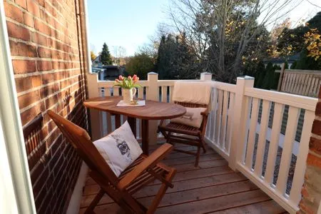 Balkon Villa Johanna App. 2 - maritimes Wohnen in bester Lage mit Südbalkon & Garten