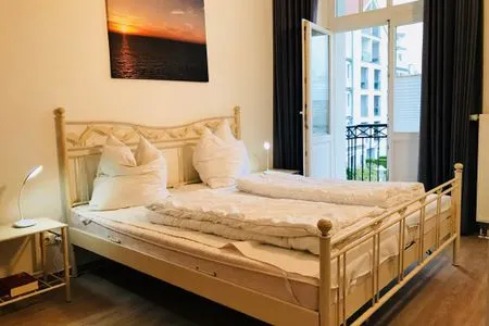 Schlafzimmer Haus am Park Ferienwohnung 24