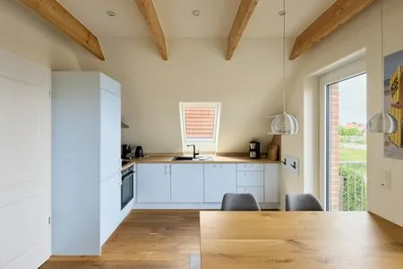 Küche / Küchenzeile Ferienwohnung Hafenblick