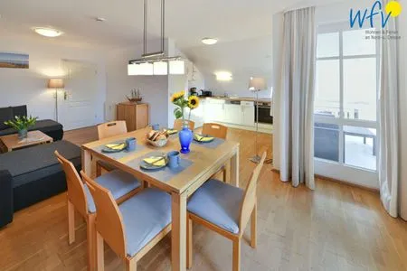 Wohnzimmer Villa Malte Ferienwohnung Ostseetraum