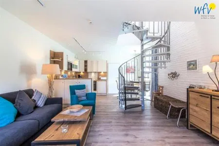 Wohnzimmer Haus Dünenblick Ferienwohnung 1