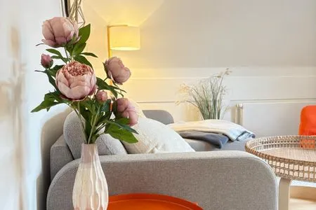 Wohnzimmer Ferienwohnung Insel - Auszeit Pellworm