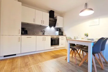 Küche / Küchenzeile Ferienwohnung "Sprotte" am Schönberger Strand