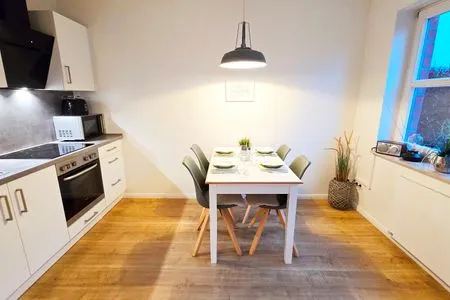 Küche / Küchenzeile Ferienwohnung "Sprotte" am Schönberger Strand