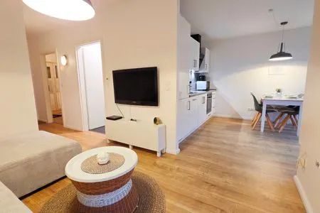 Wohnzimmer Ferienwohnung "Sprotte" am Schönberger Strand