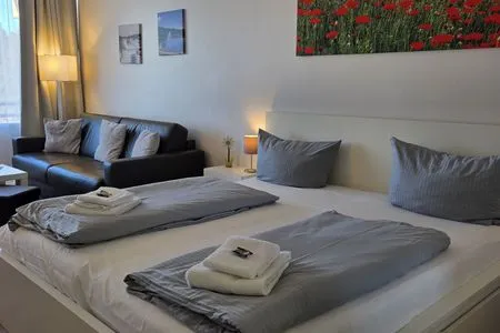 Schlafzimmer Haus Vier Jahreszeiten am See Kranichblick