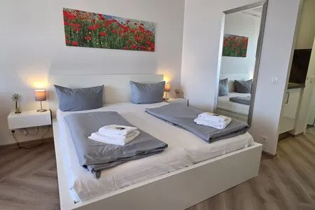 Schlafzimmer Haus Vier Jahreszeiten am See Kranichblick