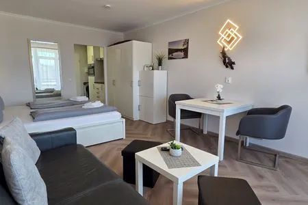 Wohnzimmer Haus Vier Jahreszeiten am See Kranichblick