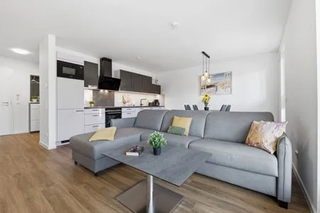 Wohnzimmer Bernsteinquartier, Whg. 01.03