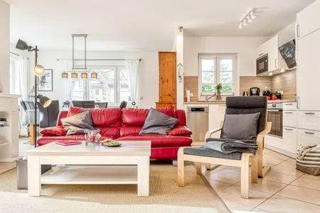 Wohnbereich mit Sofa und Sessel  Haus Leni