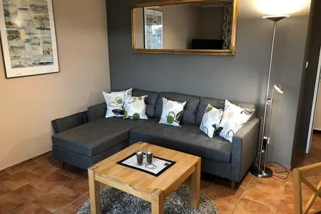 Wohnzimmer Ferienwohnung Föhrmieten