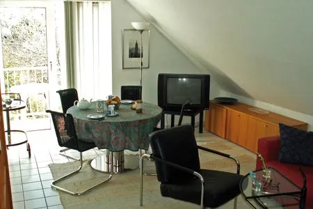 Wohnzimmer Bootsweg 8 Achterdeck Whg. 01