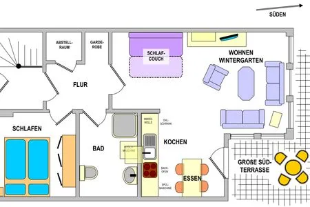 Grundriss Landhaus Heine Auszeit Whg. 02