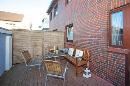 abgegrenzte Terrasse für 4 Personen Colonia Whg.01  Ankerplatz