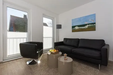 Wohnzimmer Friedrich-August-Straße 1b Sandbank Whg. 01