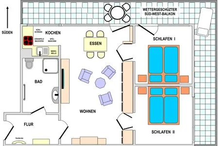 Grundriss Haus Seeluft Whg. 29