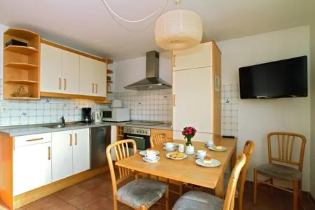 offene Küche mit Eßbereich Haus Sonnenschein Whg. 03
