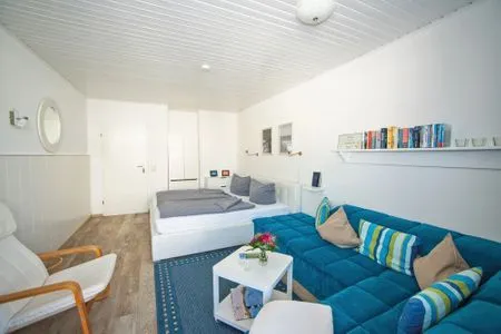 Wohnzimmer Haus Klippersteven  Whg. 14 Lüttje Kajüte