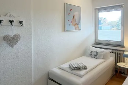 Schlafzimmer Haus Diana Ferienwohnung „Kniepsand"