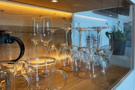 Wohnzimmer Haus Diana Ferienwohnung „Kniepsand"