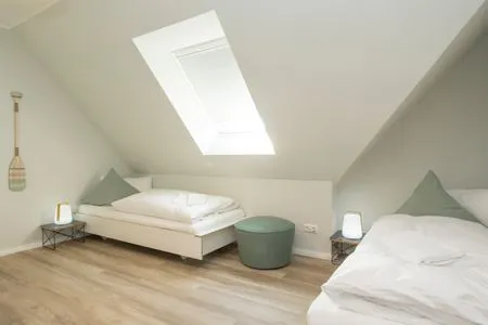 Schlafzimmer Dünenquartier im Haus Dünenlust
