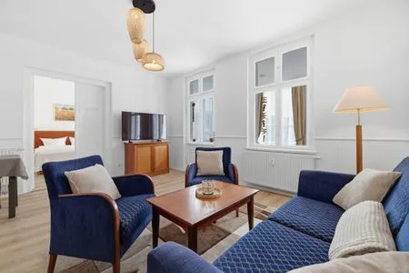 Wohnzimmer Villa Ascania, Whg. 3