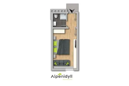 Grundriss 2D Plan City Life 7 by Alpenidyll Apartments