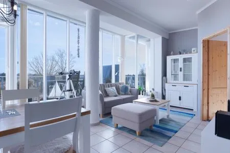 Wohnzimmer Ferienwohnung Penthuus