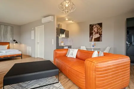 Ferienwohnung Windspiel Klink - offener Wohnbereich  Windspiel